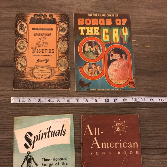 Vintage song book bundle 1940’s old favorites spirituals American 4 books - Picture 6 of 16